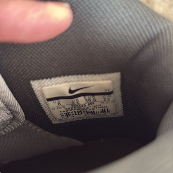 Nike AF1 Hi Premium croc embossed gray high top sneaker lace up velcro ankle - Picture 6 of 16